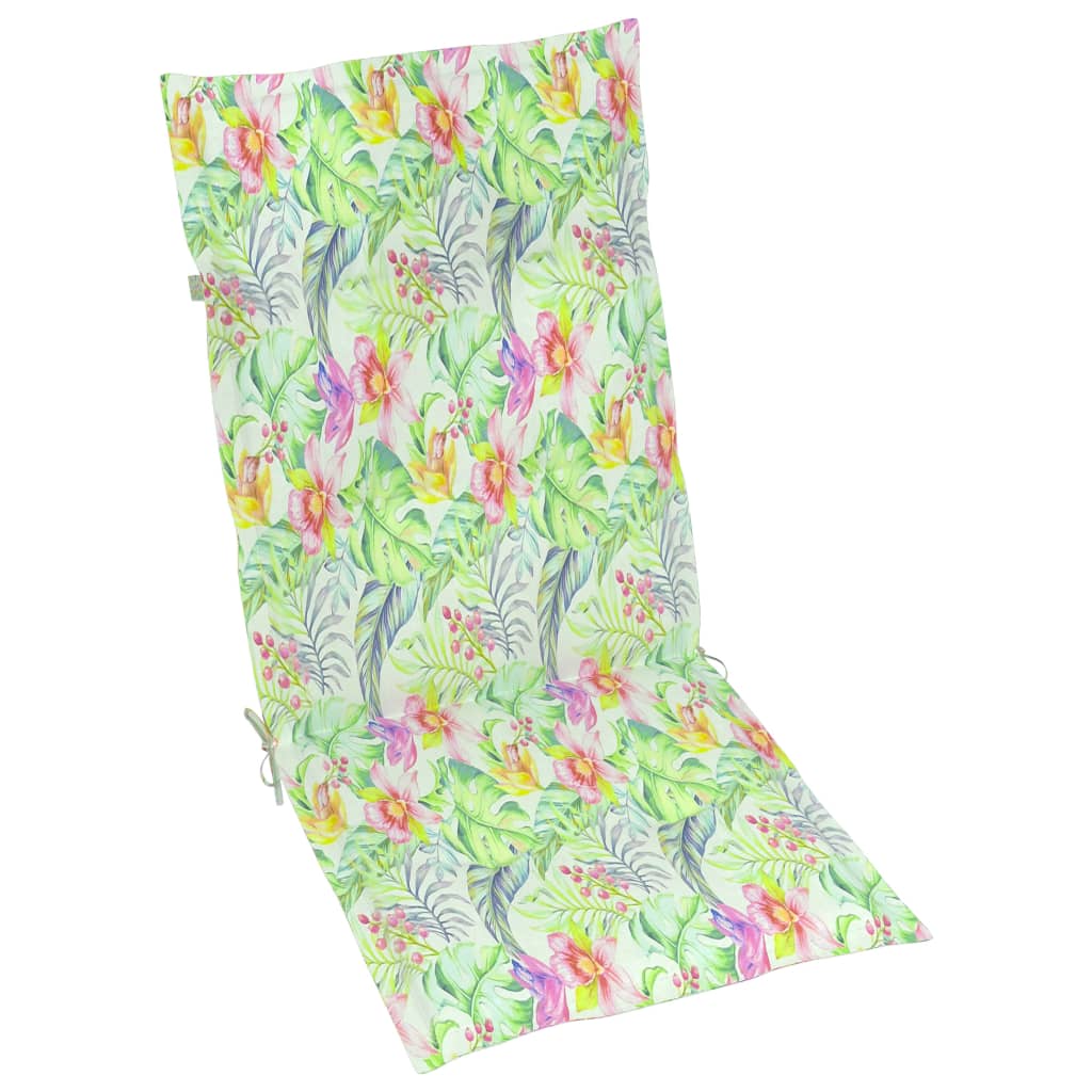 Μαξιλάρια Καρέκλας Κήπου με Πλάτη 6 τεμ. Σχ. Φύλλα 120x50x3 εκ.