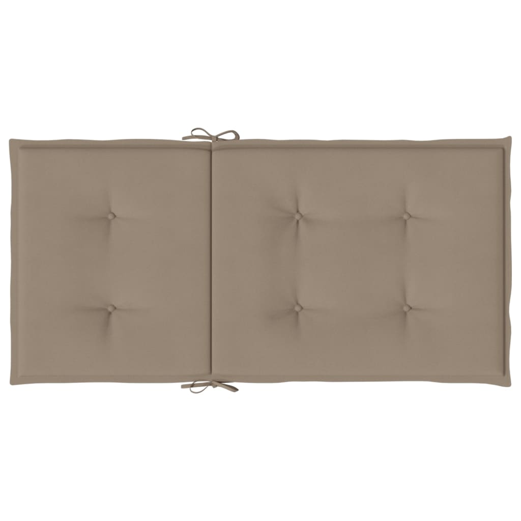 Μαξιλάρια Καρέκλας Κήπου Πλάτη 6τεμ Taupe 100x50x3εκ Oxford Ύφ.