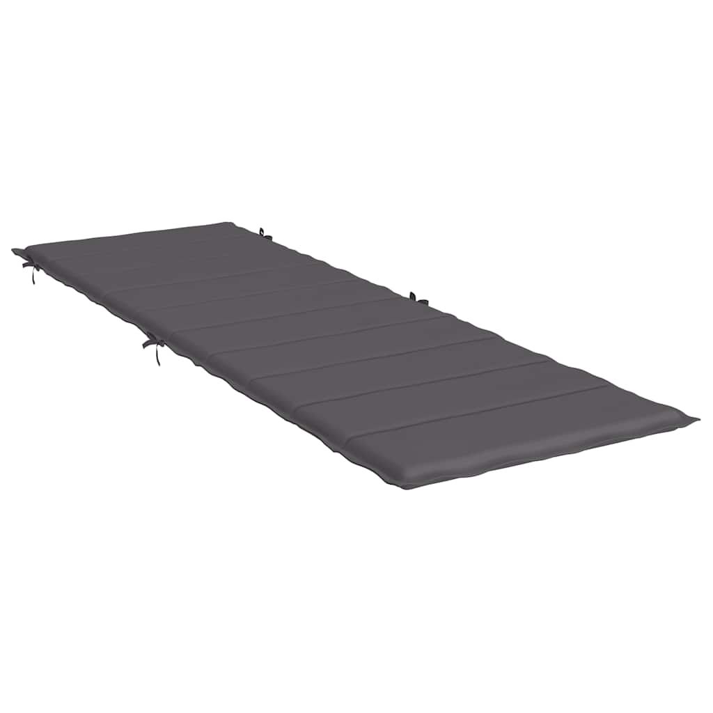 Μαξιλάρι Ξαπλώστρας Ανθρακί 186x58x4εκ. από Ύφασμα Oxford