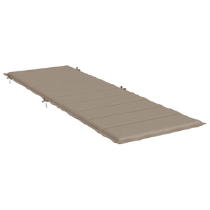 Μαξιλάρι Ξαπλώστρας Taupe 186x58x4εκ. από Ύφασμα Oxford