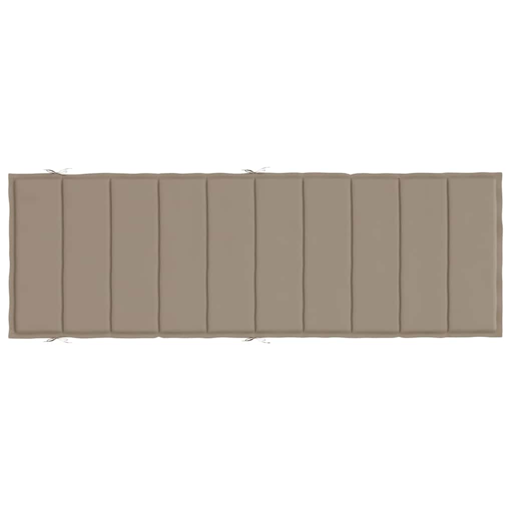 Μαξιλάρι Ξαπλώστρας Taupe 186x58x4εκ. από Ύφασμα Oxford