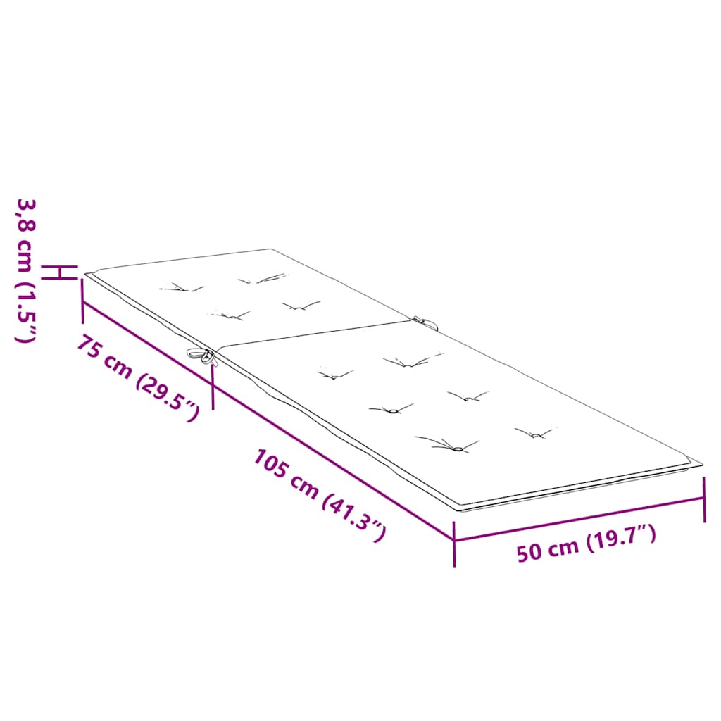 Μαξιλάρι Σεζλόνγκ Μπεζ (75+105) x 50 x 4 εκ.