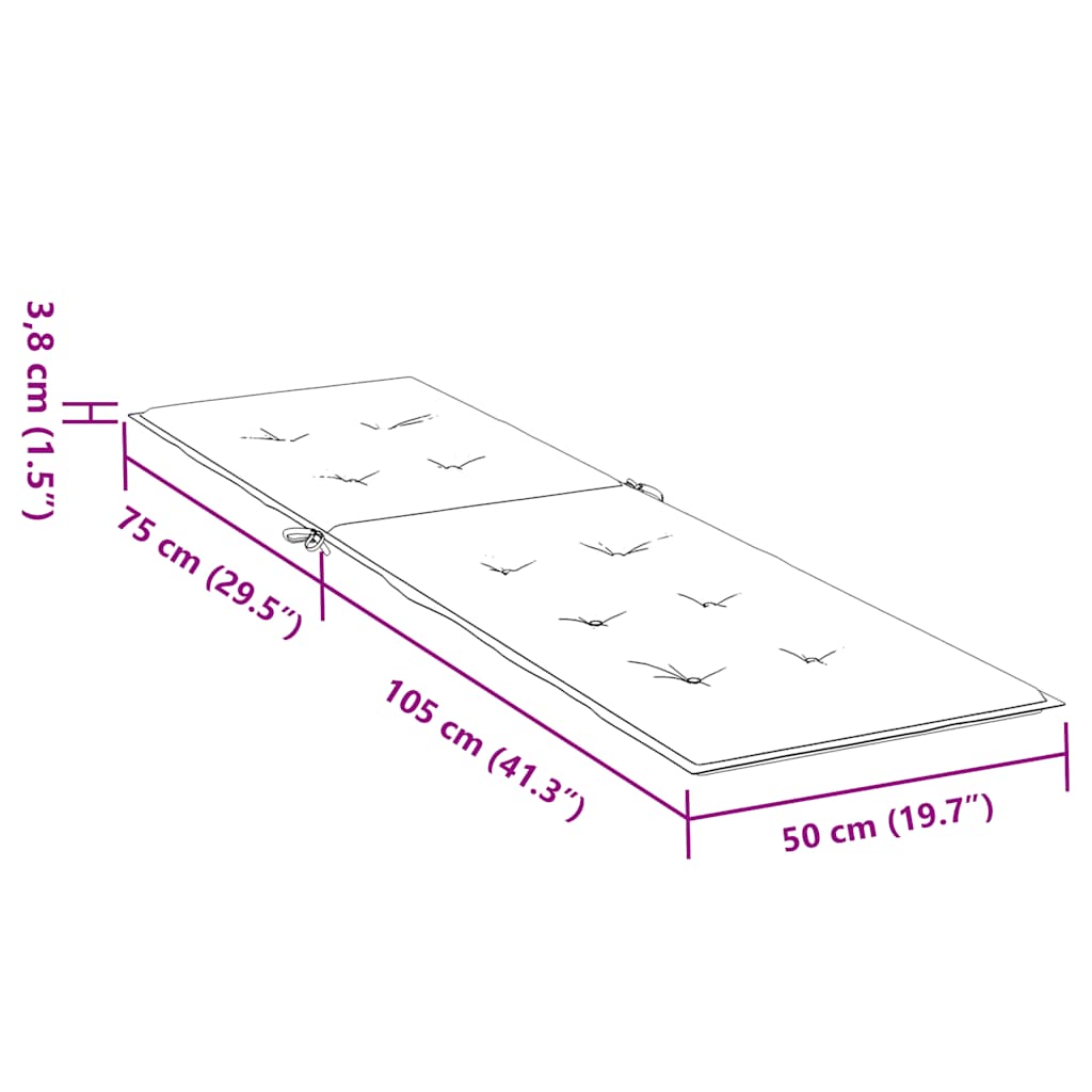 Μαξιλάρι Σεζλόνγκ Taupe (75+105) x 50 x 4 εκ.