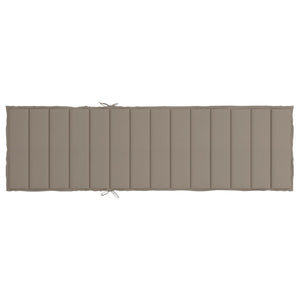 Μαξιλάρι Ξαπλώστρας Taupe 200 x 50 x 3εκ. από Ύφασμα Oxford