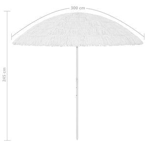 Ομπρέλα Θαλάσσης Hawaii Λευκή 300 εκ. - Pakobazaar
