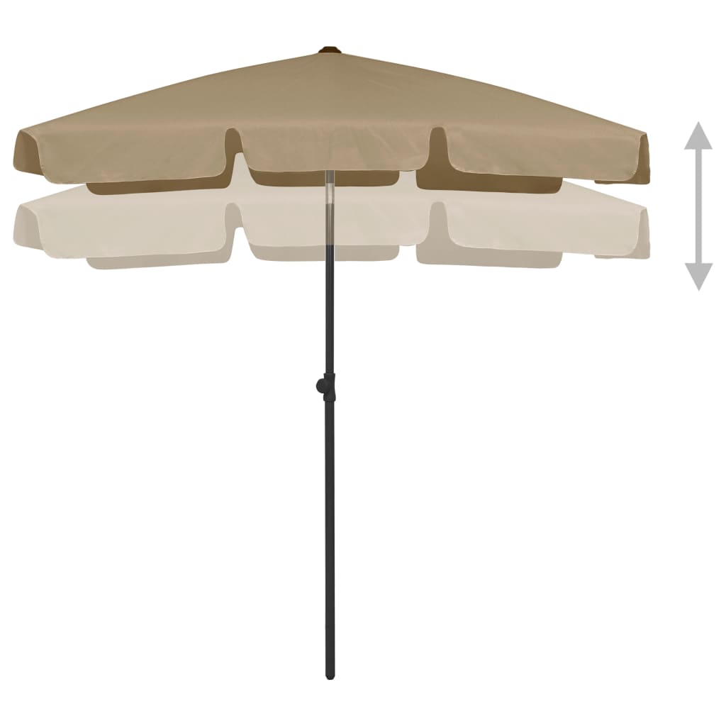 Ομπρέλα Θαλάσσης Taupe 200 x 125 εκ.