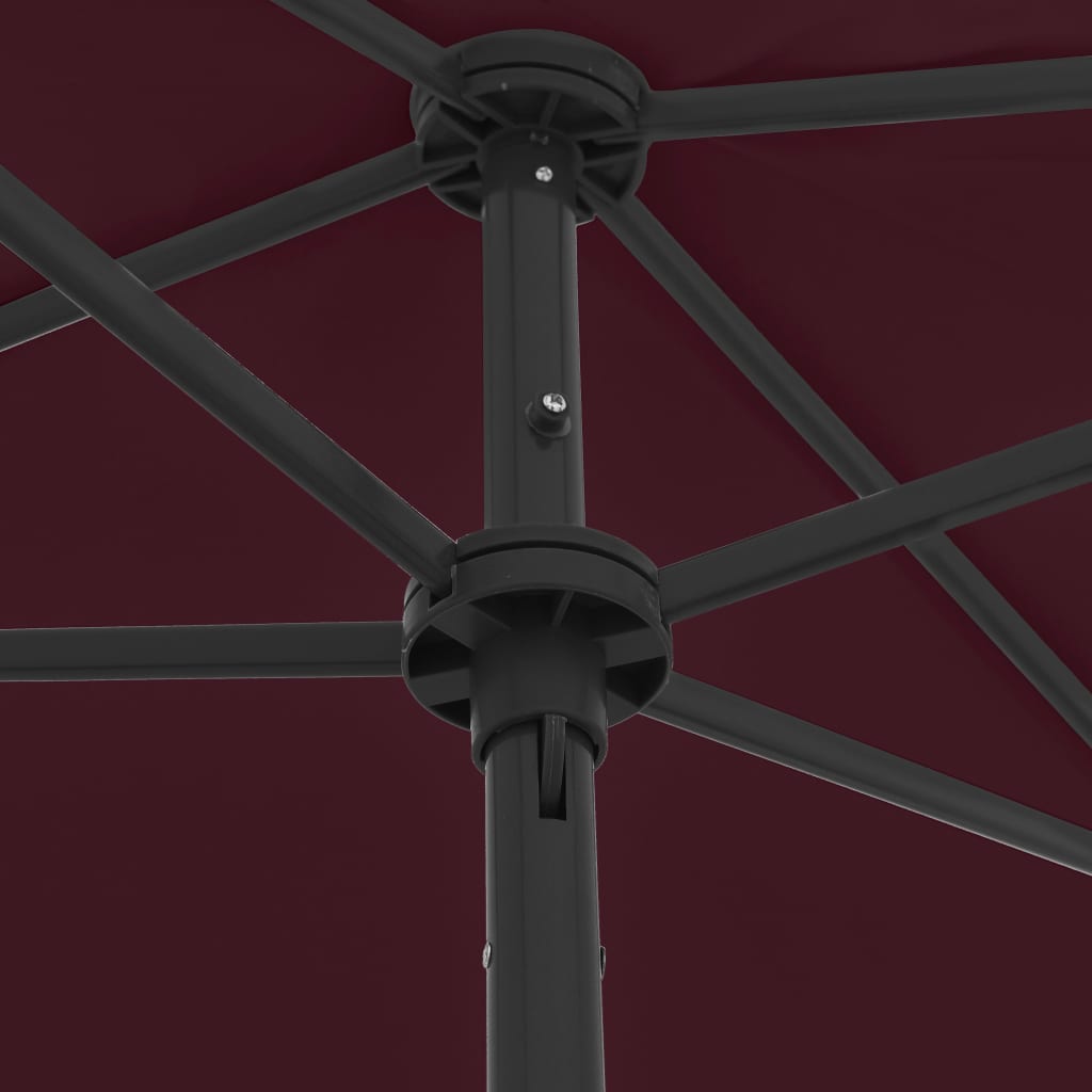Ομπρέλα Θαλάσσης Μπορντό Κόκκινη 180 x 120 εκ.