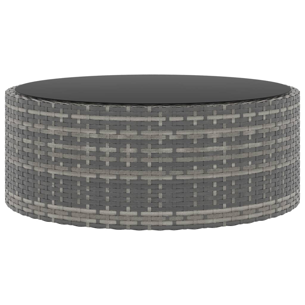 Σαλόνι Κήπου 6 Τεμαχίων Γκρι από Συνθετικό Ρατάν με Μαξιλάρια