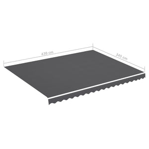 Τεντόπανο Ανταλλακτικό Ανθρακί 4,5 x 3,5 μ. - Pakobazaar