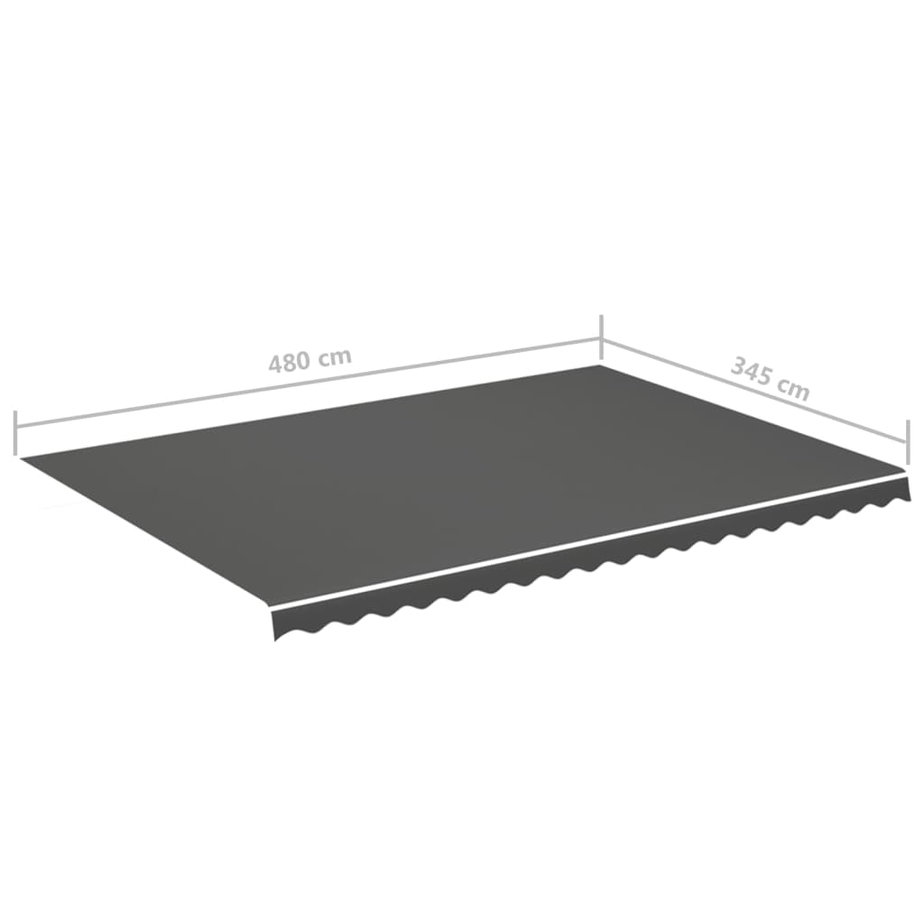 Τεντόπανο Ανταλλακτικό Ανθρακί 5 x 3,5 μ. - Pakobazaar