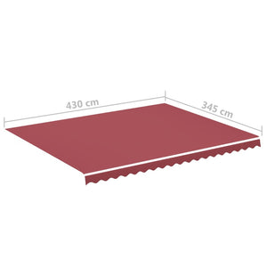 Τεντόπανο Ανταλλακτικό Μπορντό 4,5 x 3,5 μ. - Pakobazaar