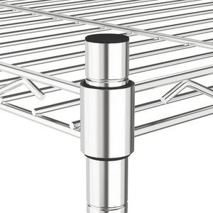 Ραφιέρα Αποθήκευσης 5 Επιπέδων Χρωμέ 90 x 35 x 180 εκ. 250 κιλά
