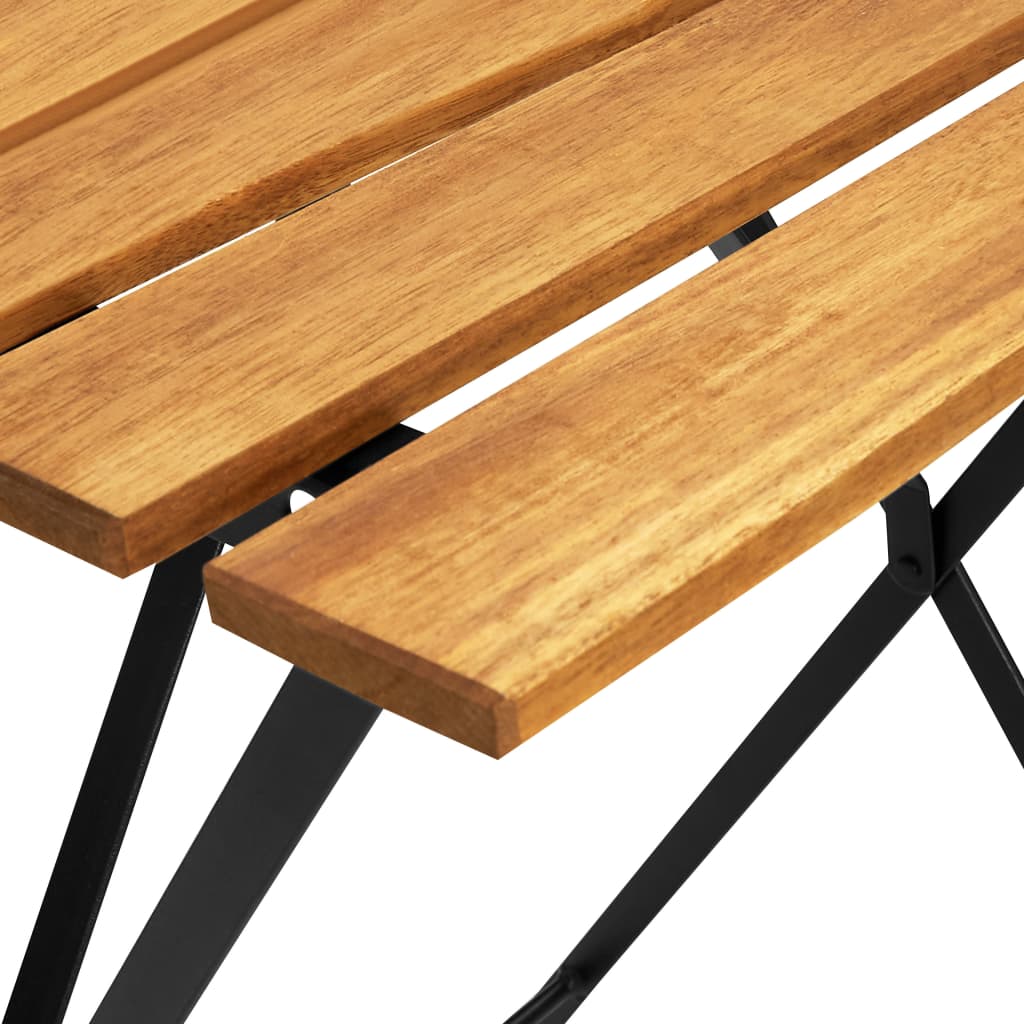 Τραπέζι Bistro 55 x 54 x 71 εκ. από Μασίφ Ξύλο Ακακίας