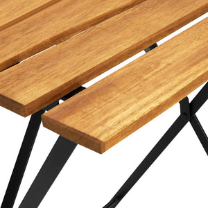 Τραπέζι Bistro 55 x 54 x 71 εκ. από Μασίφ Ξύλο Ακακίας