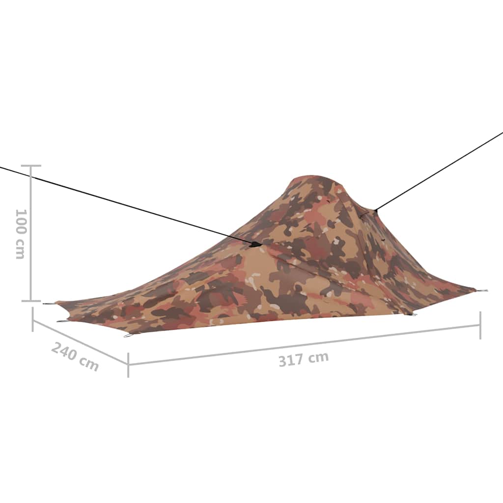 Σκηνή Κάμπινγκ Καμουφλάζ 317 x 240 x 100 εκ. - Pakobazaar