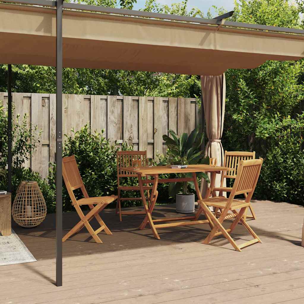 313900  Gazebo with Curtains 6x3 m Taupe Steel (not for individual sales / blocked all in blockcades)