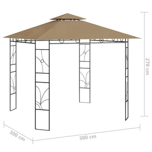 Κιόσκι Taupe 3 x 3 x 2,7 μ. 160 γρ./μ²