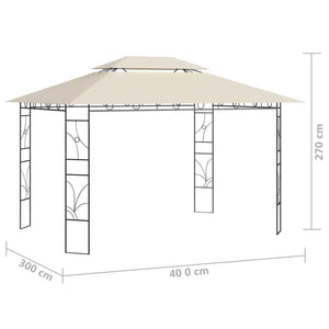 Κιόσκι Κρεμ 4 x 3 x 2,7 μ. 160 γρ./μ²