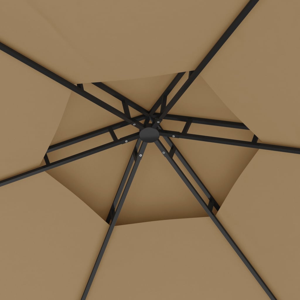 Κιόσκι με Πλευρικά Τοιχώματα Taupe 3,1 x 2,7 μ.