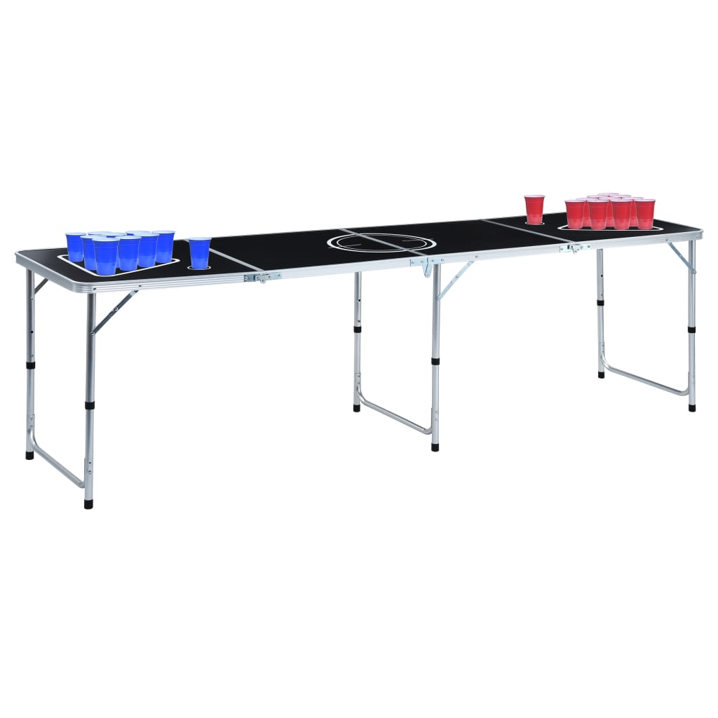 Τραπέζι Beer Pong Πτυσσόμενο με Ποτήρια και Μπάλες 240 εκ. - Pakobazaar