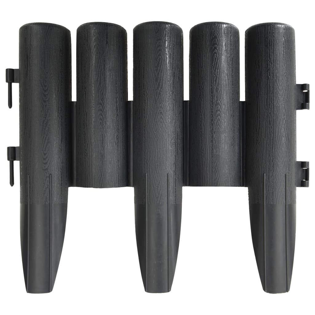 Μπορντούρες Γκαζόν 36 τεμ. Ανθρακί 10 μ. από Πολυπροπυλένιο