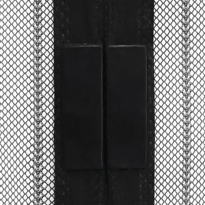 Σίτα Πόρτας 2 Τεμαχίων Μαύρη 220 x 130 εκ. με Μαγνήτες