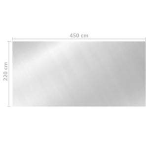 Κάλυμμα Πισίνας Ασημί 450 x 220 εκ. από Πολυαιθυλένιο - Pakobazaar