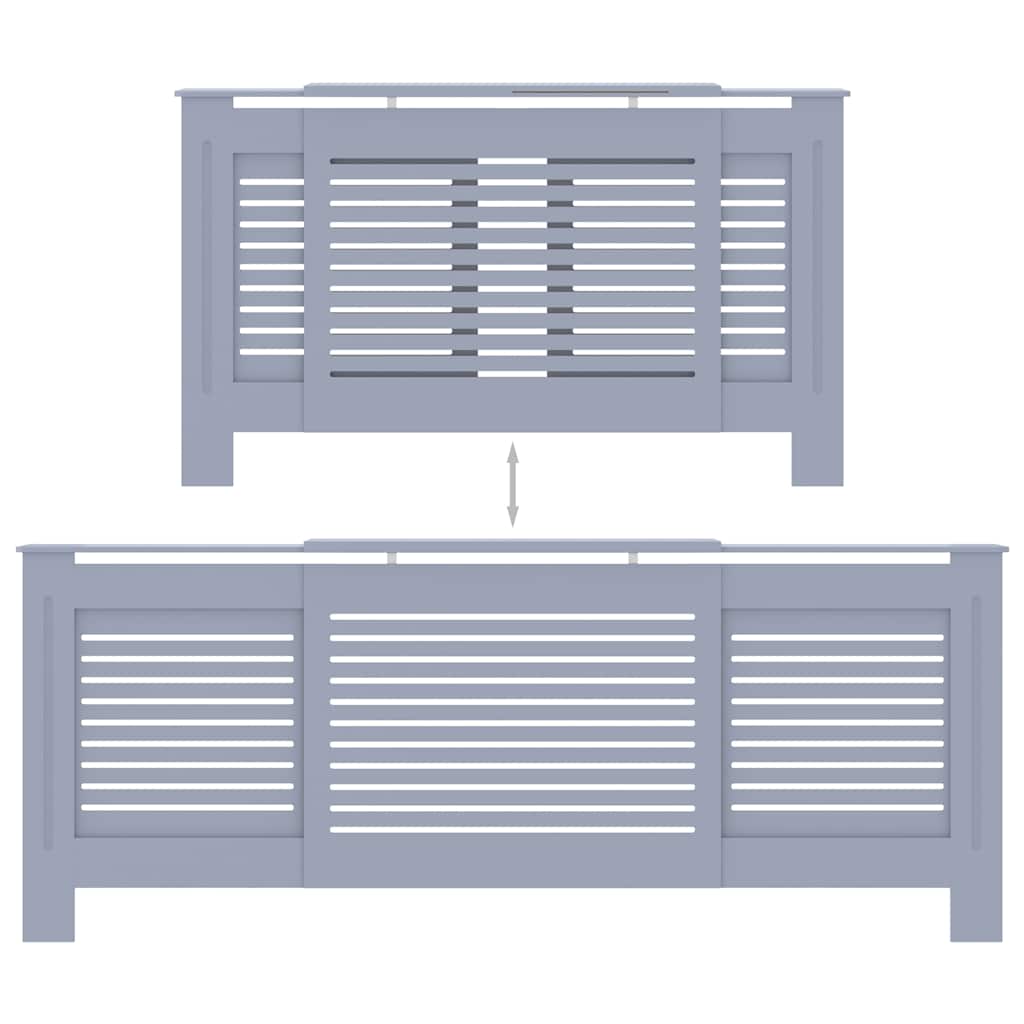 Κάλυμμα Καλοριφέρ Γκρι 205 εκ. από MDF