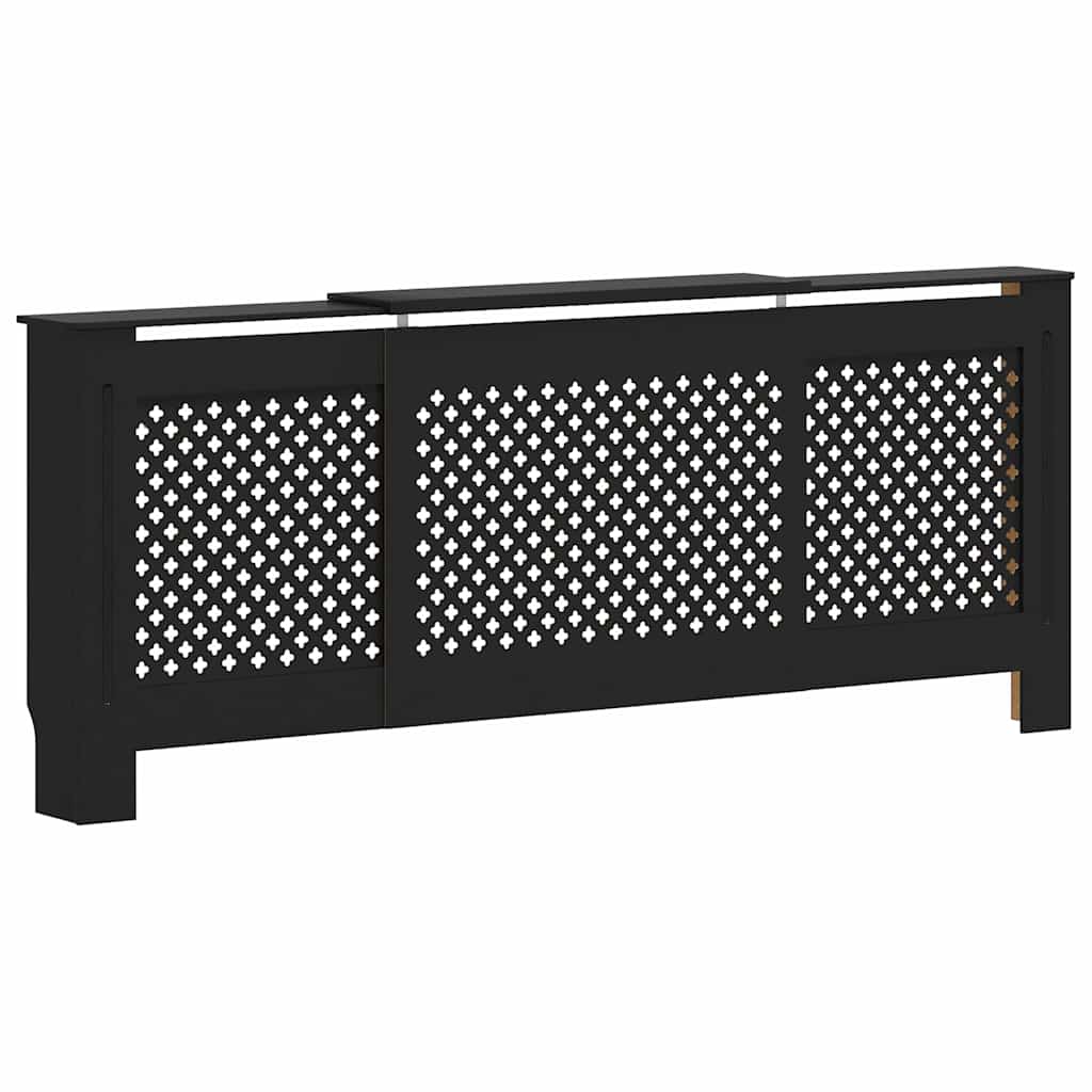 Κάλυμμα Καλοριφέρ Μαύρο 205 εκ. από MDF - Pakobazaar