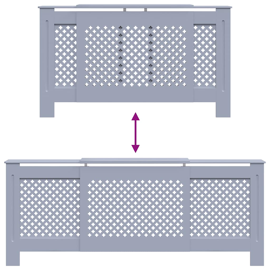Κάλυμμα Καλοριφέρ Γκρι 205 εκ. από MDF