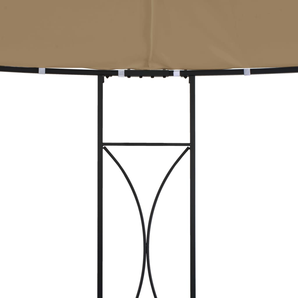 Κιόσκι Στρογγυλό Taupe 300 x 290 εκ. - Pakobazaar