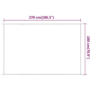 Τέντα Κάθετη Ανθρακί 180 x 270 εκ. από Ύφασμα Oxford