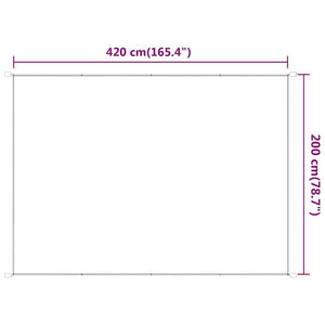 Τέντα Κάθετη Ανθρακί 200 x 420 εκ. από Ύφασμα Oxford - Pakobazaar