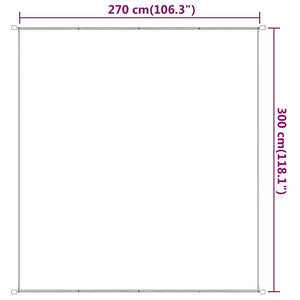 Τέντα Κάθετη Ανθρακί 300 x 270 εκ. από Ύφασμα Oxford