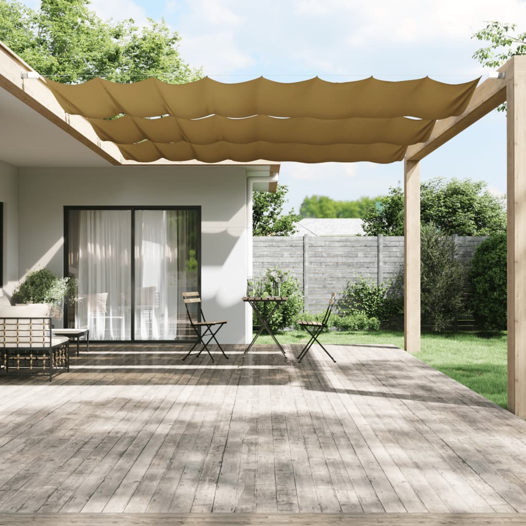 Τέντα Κάθετη Μπεζ 140 x 420 εκ. από Ύφασμα Oxford - PAKOBAZAAR