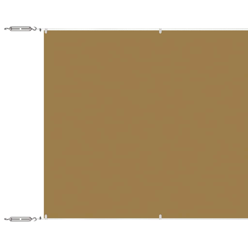 Τέντα Κάθετη Μπεζ 140 x 800 εκ. από Ύφασμα Oxford - PAKOBAZAAR