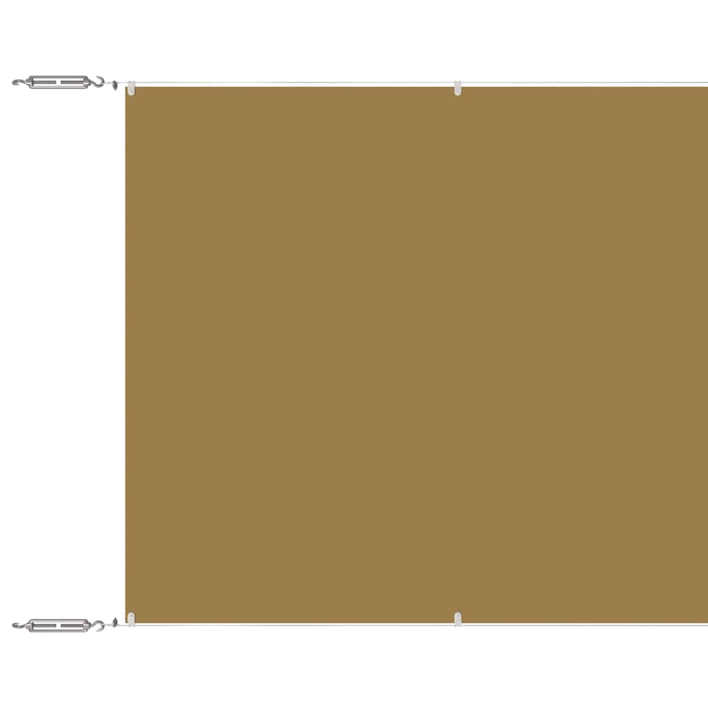 Τέντα Κάθετη Μπεζ 180 x 600 εκ. από Ύφασμα Oxford