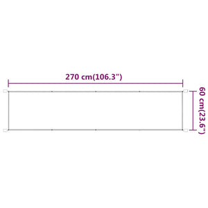 Τέντα Κάθετη Ανοιχτό Πράσινο 60 x 270 εκ. από Ύφασμα Oxford - PAKOBAZAAR