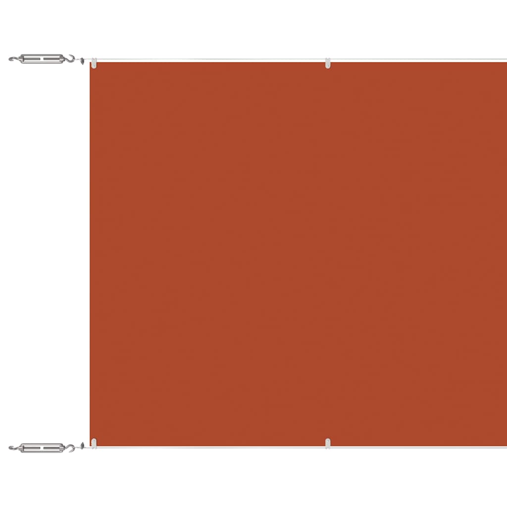 Τέντα Κάθετη Τερακότα 140 x 800 εκ. από Ύφασμα Oxford - PAKOBAZAAR