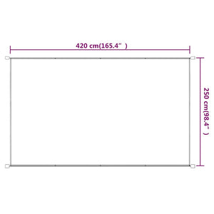 Τέντα Κάθετη Taupe 250 x 420 εκ. από Ύφασμα Oxford