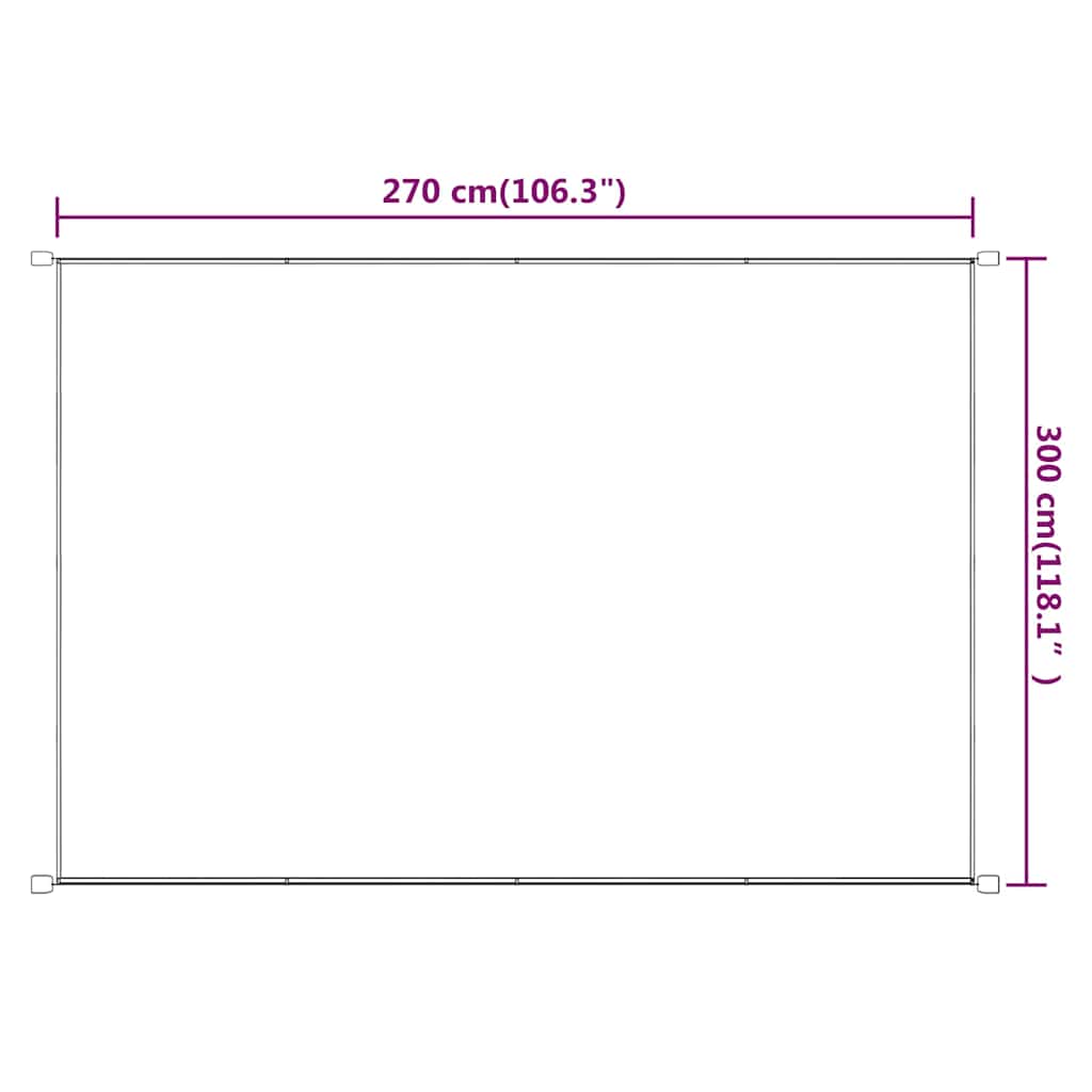 Τέντα Κάθετη Taupe 300 x 270 εκ. από Ύφασμα Oxford - Pakobazaar