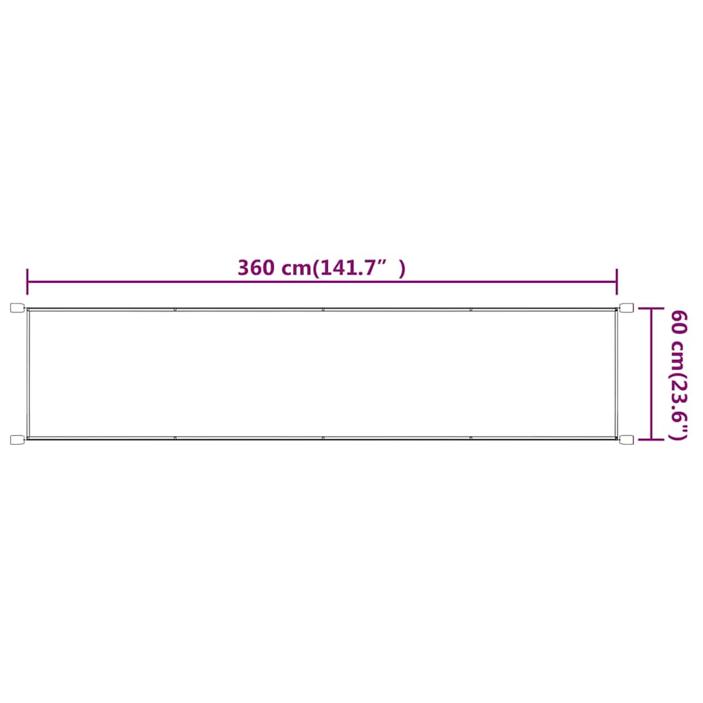 Τέντα Κάθετη Μπλε 60 x 360 εκ. από Ύφασμα Oxford