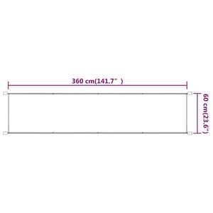 Τέντα Κάθετη Μπλε 60 x 360 εκ. από Ύφασμα Oxford