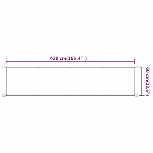 Τέντα Κάθετη Μπλε 60 x 420 εκ. από Ύφασμα Oxford - PAKOBAZAAR