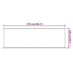 Τέντα Κάθετη Μπλε 100 x 270 εκ. από Ύφασμα Oxford - Pakobazaar