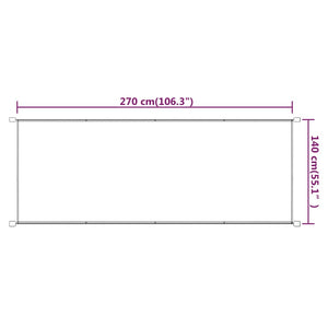 Τέντα Κάθετη Μπλε 140 x 270 εκ. από Ύφασμα Oxford - PAKOBAZAAR