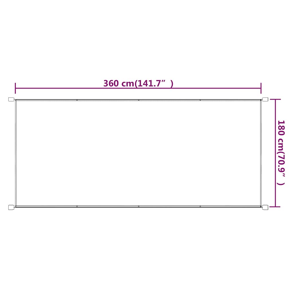 Τέντα Κάθετη Μπλε 180 x 360 εκ. από Ύφασμα Oxford - Pakobazaar