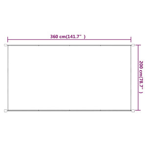 Τέντα Κάθετη Μπλε 200 x 360 εκ. από Ύφασμα Oxford - Pakobazaar
