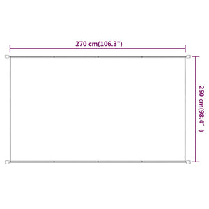 Τέντα Κάθετη Μπλε 250 x 270 εκ. από Ύφασμα Oxford - Pakobazaar