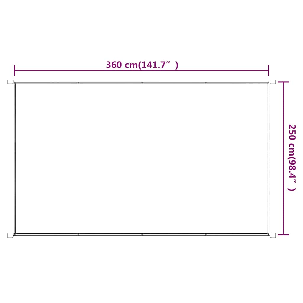 Τέντα Κάθετη Μπλε 250 x 360 εκ. από Ύφασμα Oxford - Pakobazaar